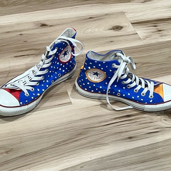 Converse Buffalo Bills Buffalo Sabres Hand Painted Shoes Men’s 7 Women’s 8.5 - Picture 3 of 7